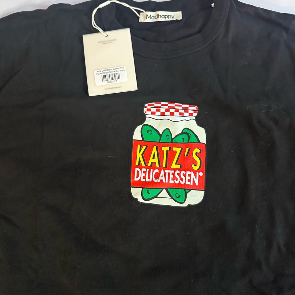 Madhappy x Katz Deli collab xxl Black T-Shirt NWT!